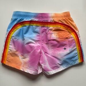 Sundek Boys Tie Dye Print Logo Tech Swim Shorts, Multicolor Iconic Taffeta - 14